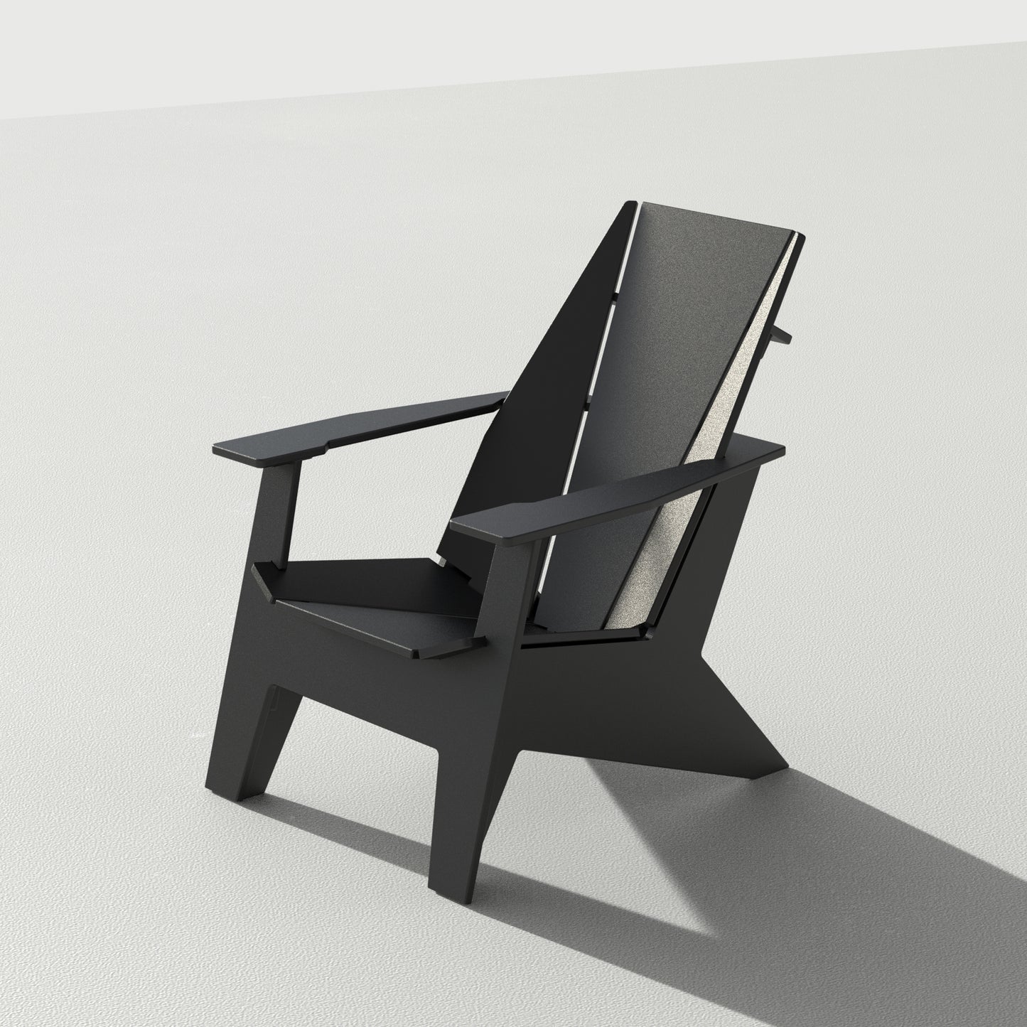 
                  
                    Product shot of the ORI Muskoka chair in black on a white background. 
                  
                