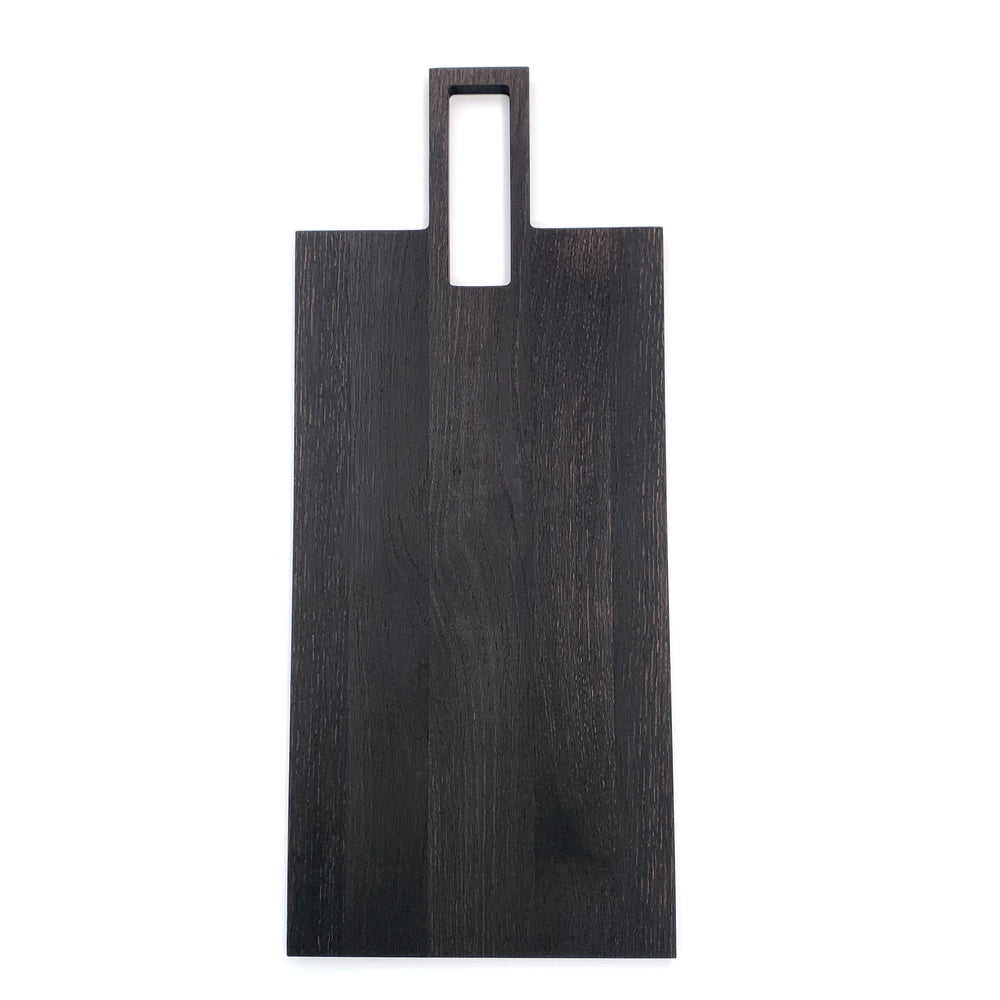 
                  
                    Oversized, blackened oak, food grade charcuterie boards. Ideal for serving many people at once. Uniquely designed by Big Wide Outside. 
                  
                