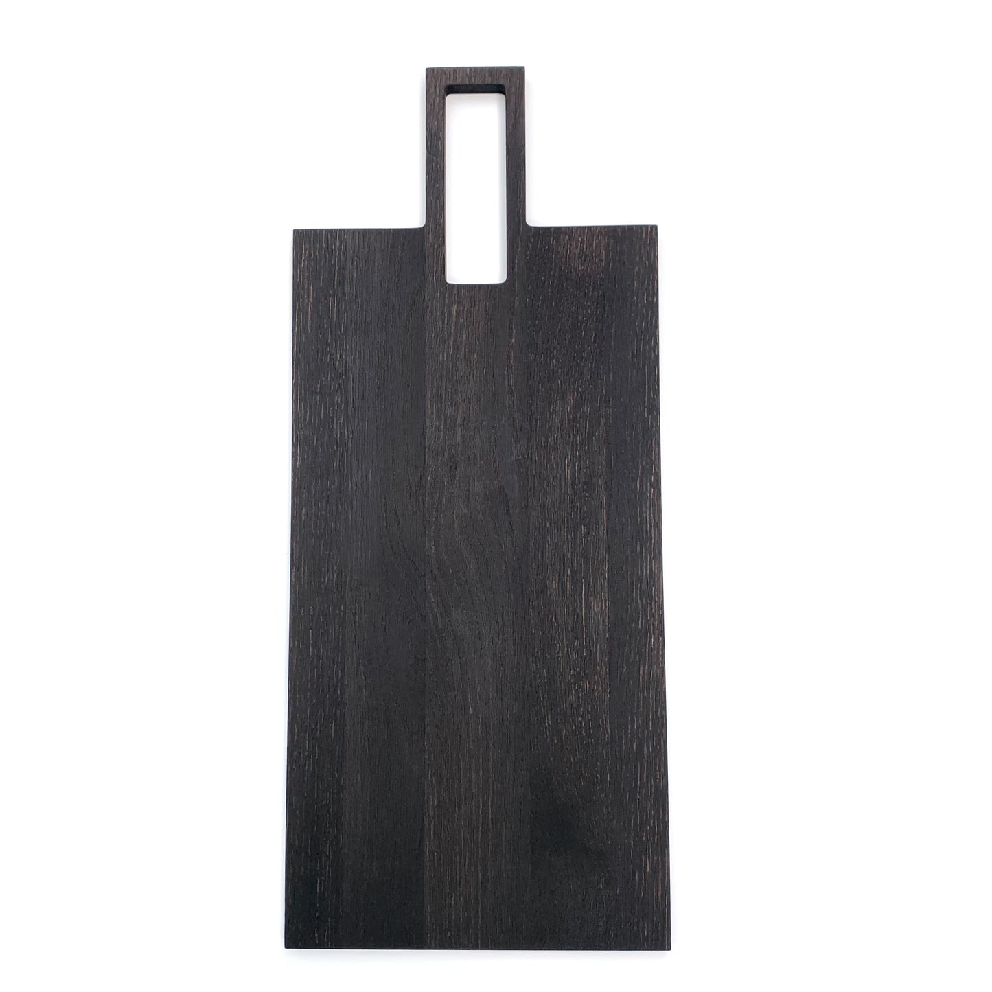 Oversized, blackened oak, food grade charcuterie boards. Ideal for serving many people at once. Uniquely designed by Big Wide Outside. 