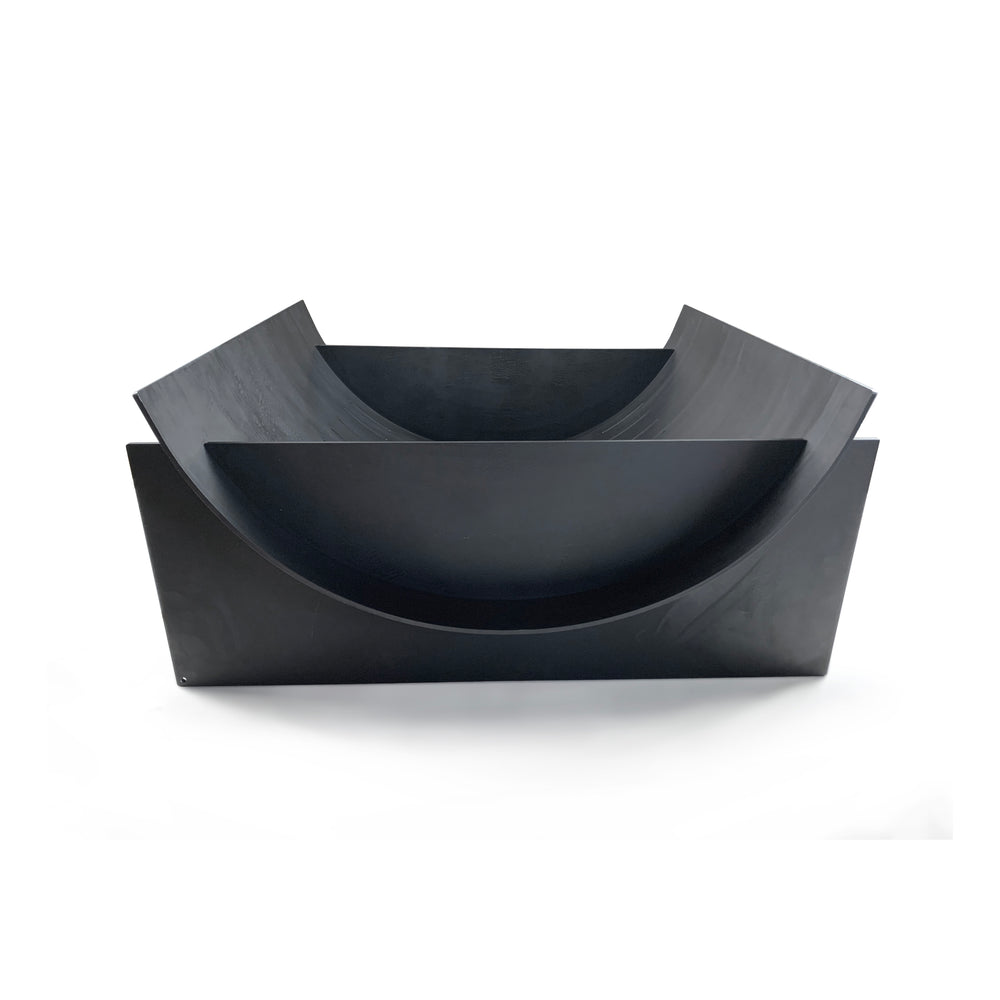 
                  
                    This handsome ¼” black steel CONTOUR fire pit is inspired by the minimalism and sophistication of Scandinavian design. Uniquely provided by Big Wide Outside.
                  
                