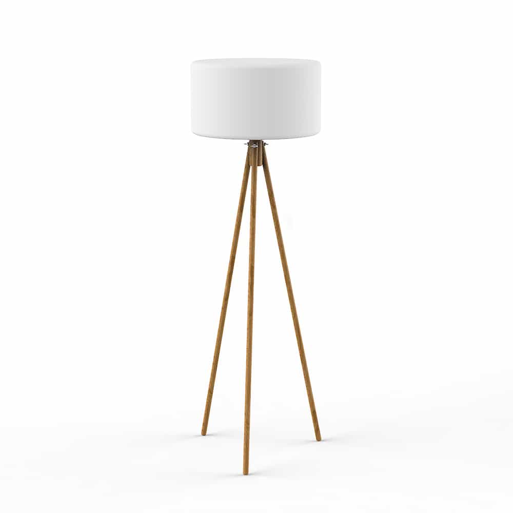 
                  
                     Discover the unique blend of wood and polyethylene in Newgarden's Chloe lamp. Adjust the light to match your mood.
                  
                